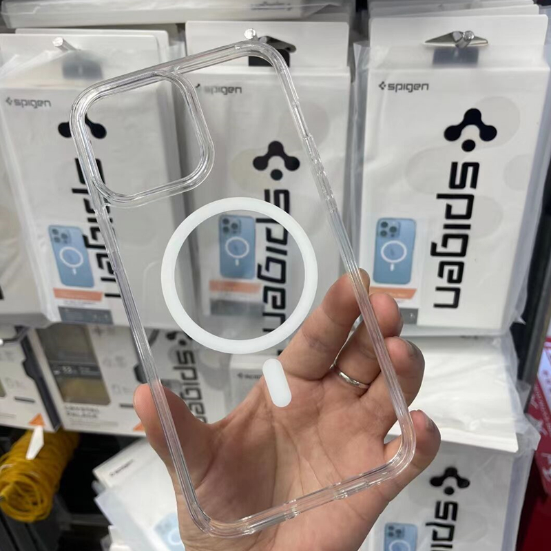 Yellow Phone Accessories - Spigen Ultra Hybrid MagFit TPU Anti