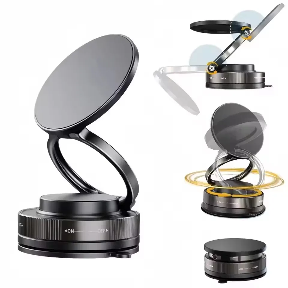 Phone Accessories Japan - Upgraded 360°Vacuum Magnetic Phone Holder, Magnetic
