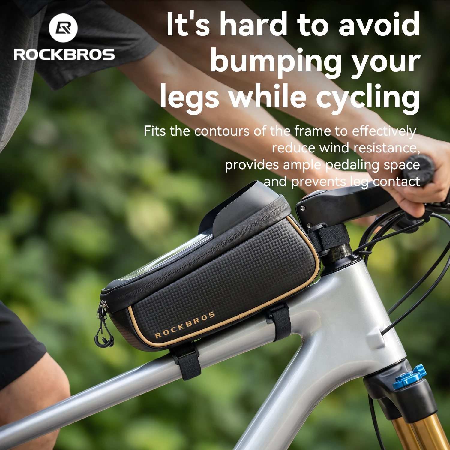 ROCKBROS Bike Top Tube Bag Wat - огляд і ціна Youtube Phone Accessories