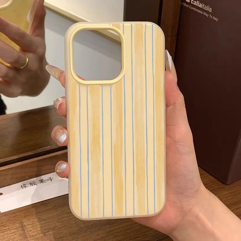 Stylish Yellow Striped Phone C - огляд і ціна Yellow Phone Accessories