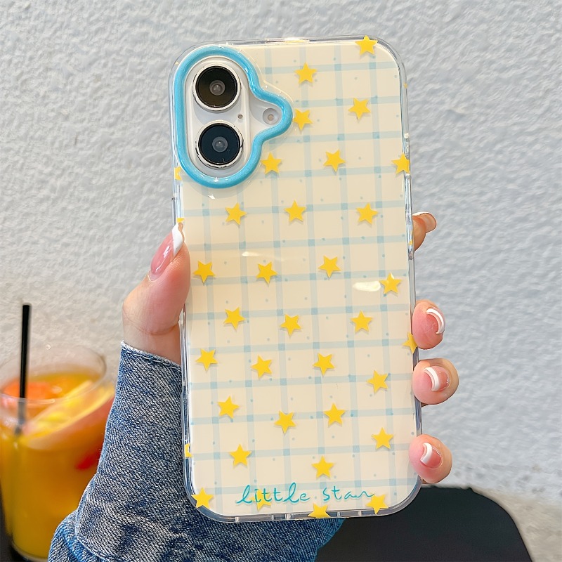 Yellow Star Checkered Pattern  - огляд і ціна Yellow Phone Accessories