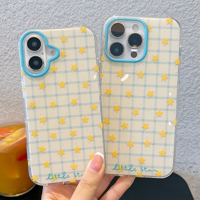 Yellow Star Checkered Pattern  - огляд і ціна Yellow Phone Accessories