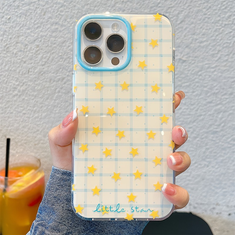 Yellow Star Checkered Pattern  - огляд і ціна Yellow Phone Accessories